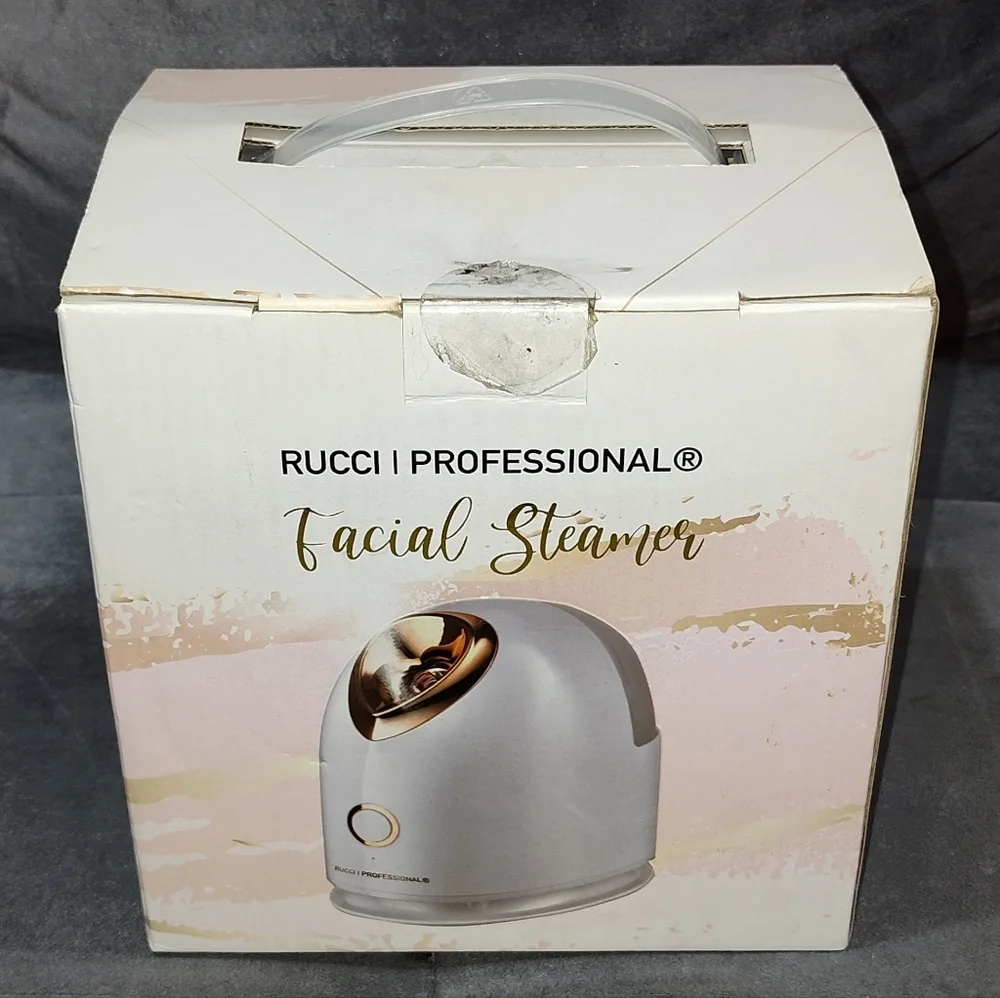 NEW RUCCI PROFESSIONAL FACIAL STEAMER WITH WATER TANK IN BOX FOR ALL SKIN TYPES